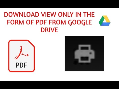 How to download view only PDF in form of PDF from Google Drive | TIPS AND TRICKS FOREVER