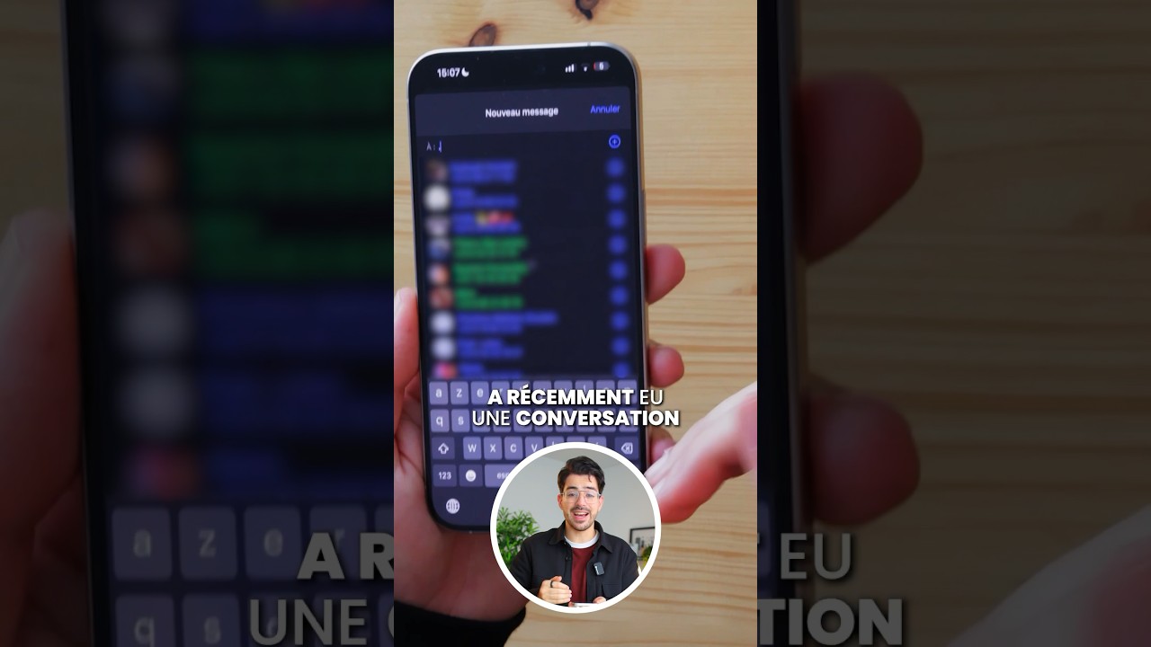 Retrouver les derniers contacts des conversations iPhone🔥