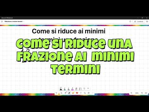 Riduzione ai minimi termini di una frazione #frazioni
