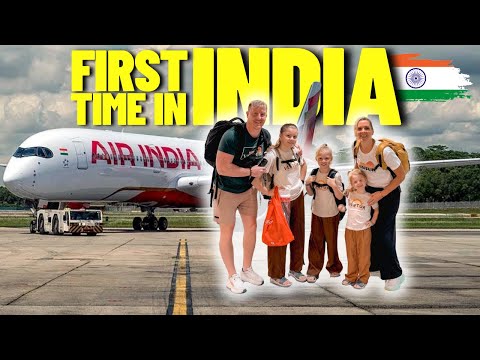 BRITISH family arriving in INDIA for the FIRST TIME (AIR INDIA REVIEW) 🇮🇳