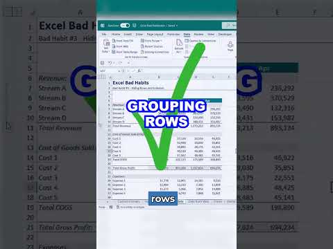 The Best Way to Hide Rows and Columns in Excel!