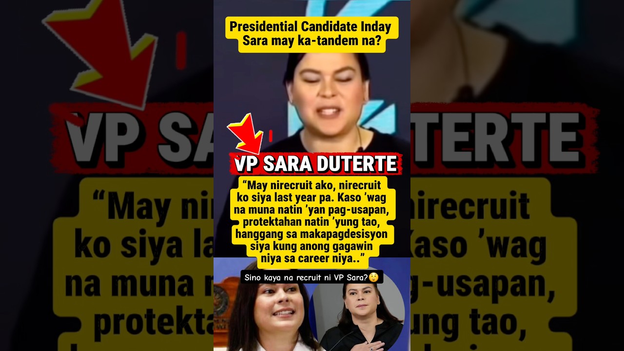 Inday Sara, may napipisil nang maging ka-tandem sa 2028?😂