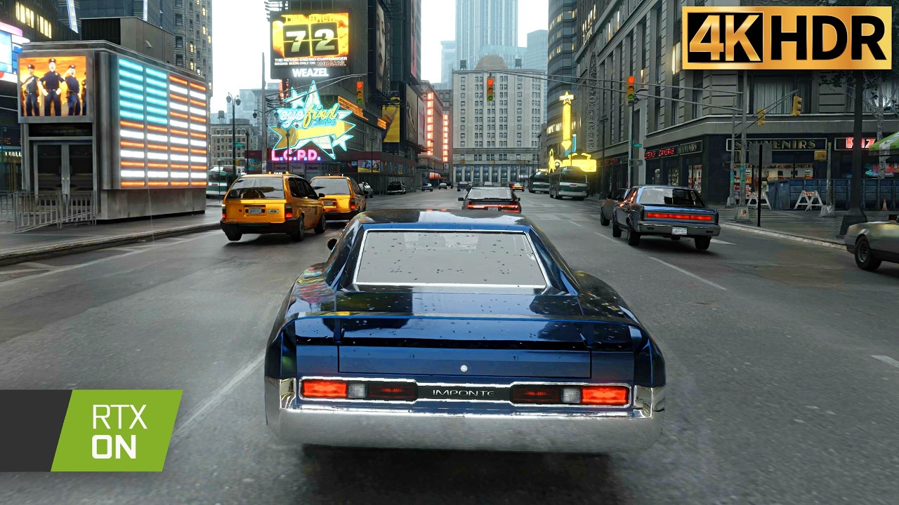 GTA 4 RTX Remix 2026: 4K Path Tracing & Max Settings 🎮