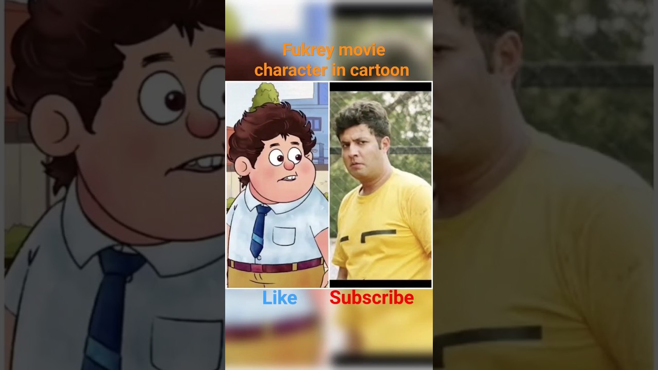 Fukrey Movie Characters as Cartoons 🖍️