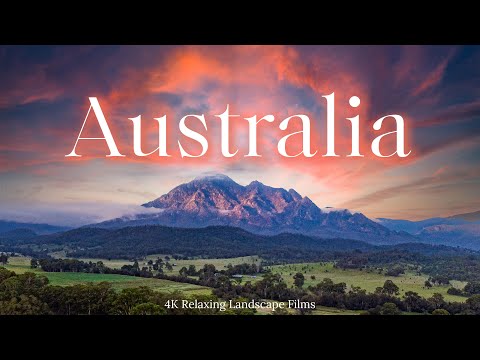 Australia 4K - 1 Hour Relaxing Landscape Films with Calming Music