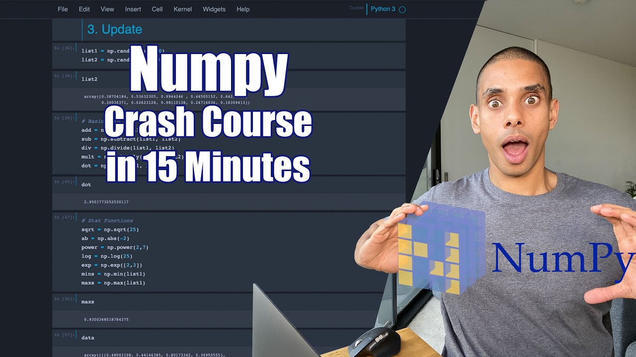 NumPy for Beginners in 15 Minutes 🚀 | Quick Python Data Science Crash Course