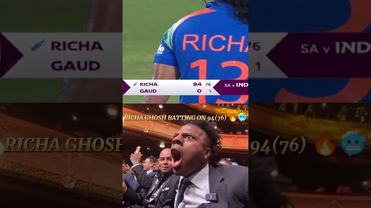 Richa Ghosh Shines with a Fiery 94 Against South Africa🔥 | Missed Century Highlights