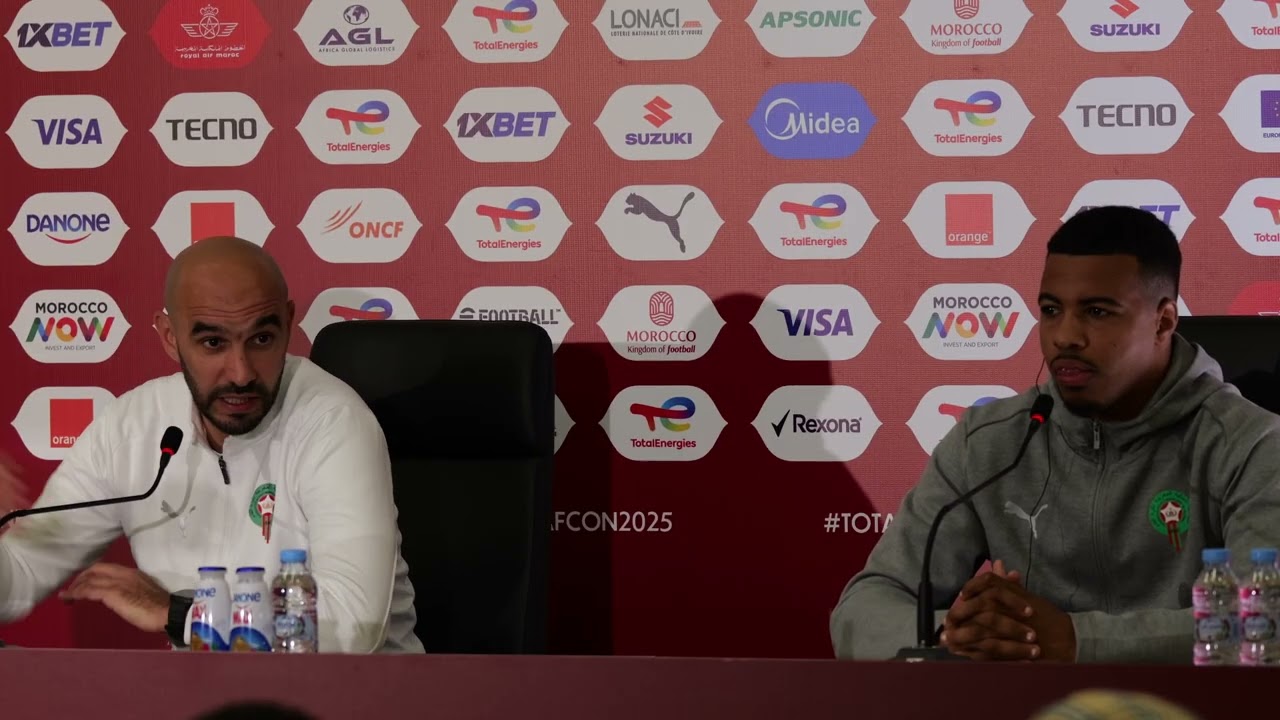 Conférence Maroc-Cameroun AFCON 2025 ⚽