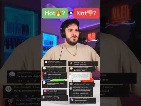 Majed reacts to MASHA ULTRAFUNK (Slowed) #anime #music #edit #song