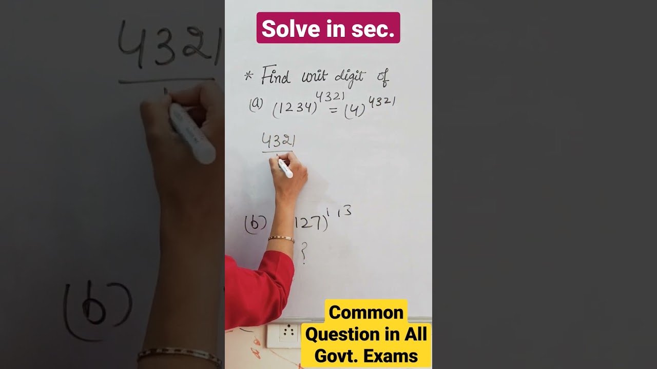 Quick Trick to Find the Last Digit of Any Number 🔢 | Aptitude & Number System Tips