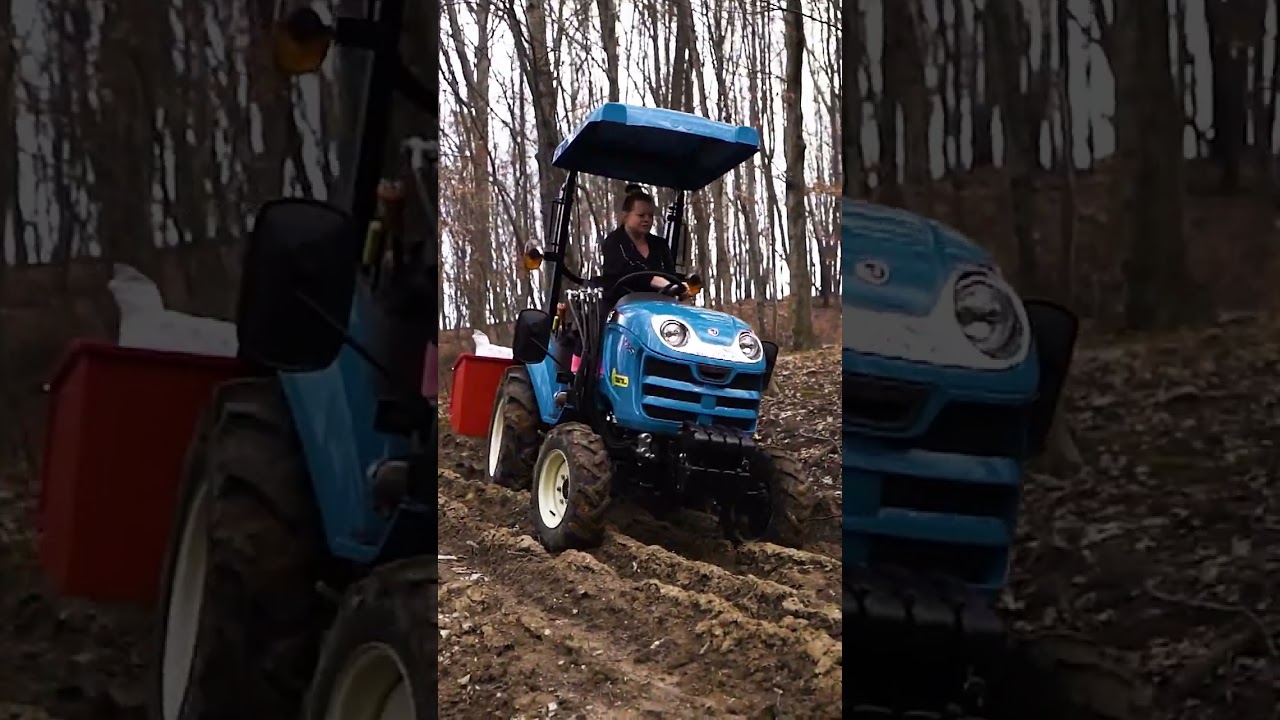 Mini Traktor LS Tractor XJ25 w Błocie – Niezawodność w Trudnych Warunkach 🚜