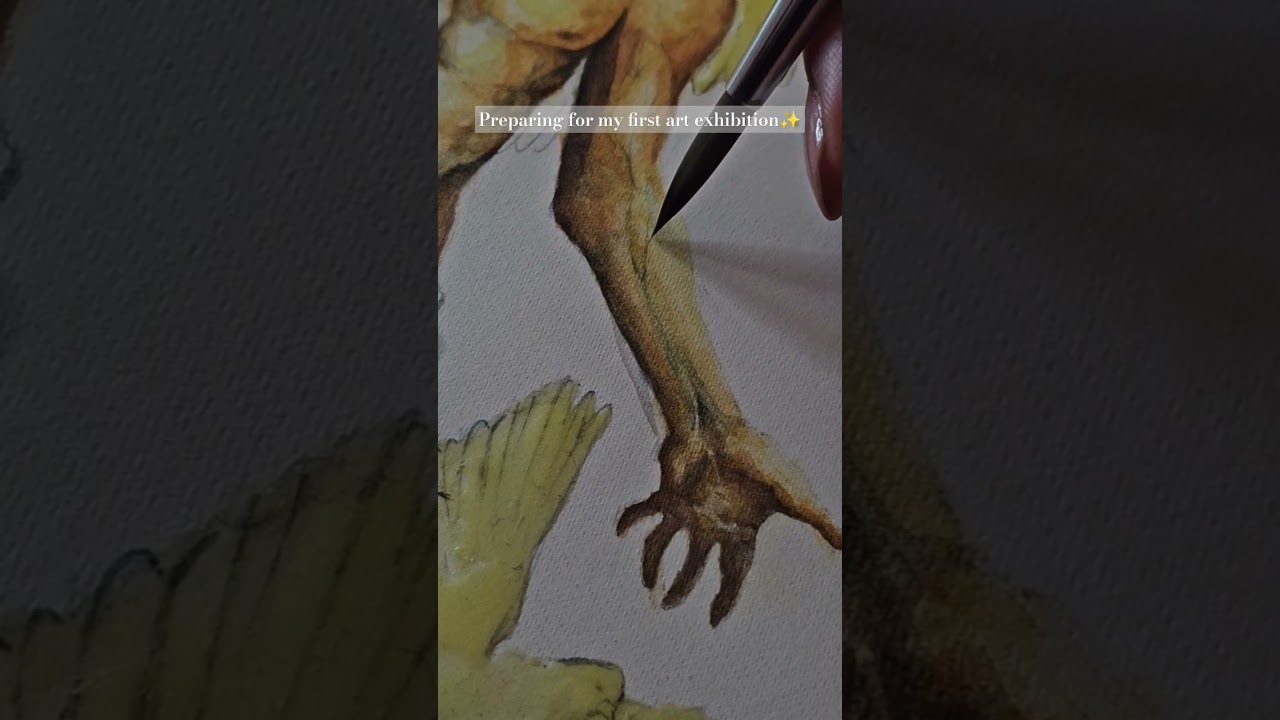 Preparing for My First Art Exhibition✨