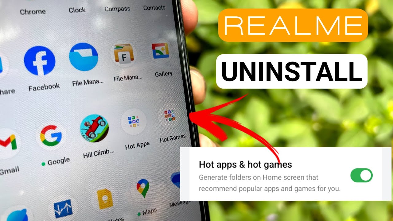 Uninstall Hot Apps & Games on Realme π±