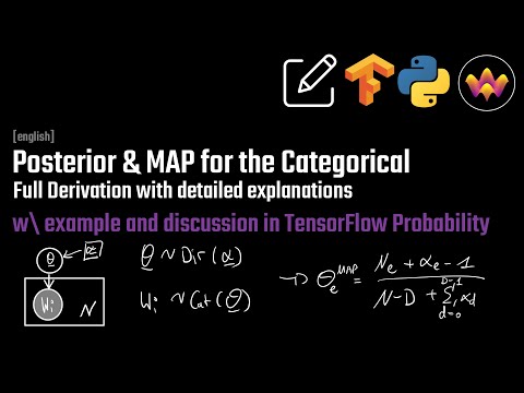 Posterior & MAP for the Categorical | Full Derivation | example in TensorFlow Probability