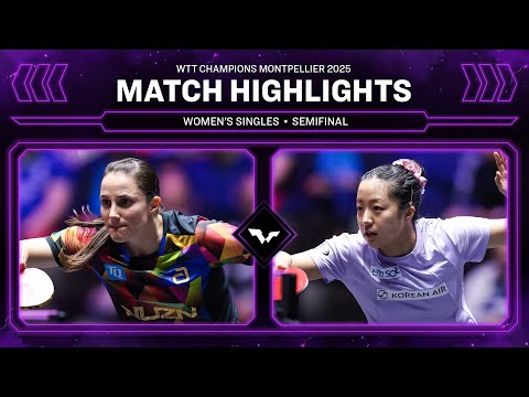 Sabine Winter vs Shin Yubin | WS SF | #WTTMontpellier 2025