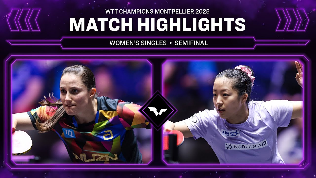 Sabine Winter vs Shin Yubin | Exciting Semi-Final Match at WTT Montpellier 2025 🏓
