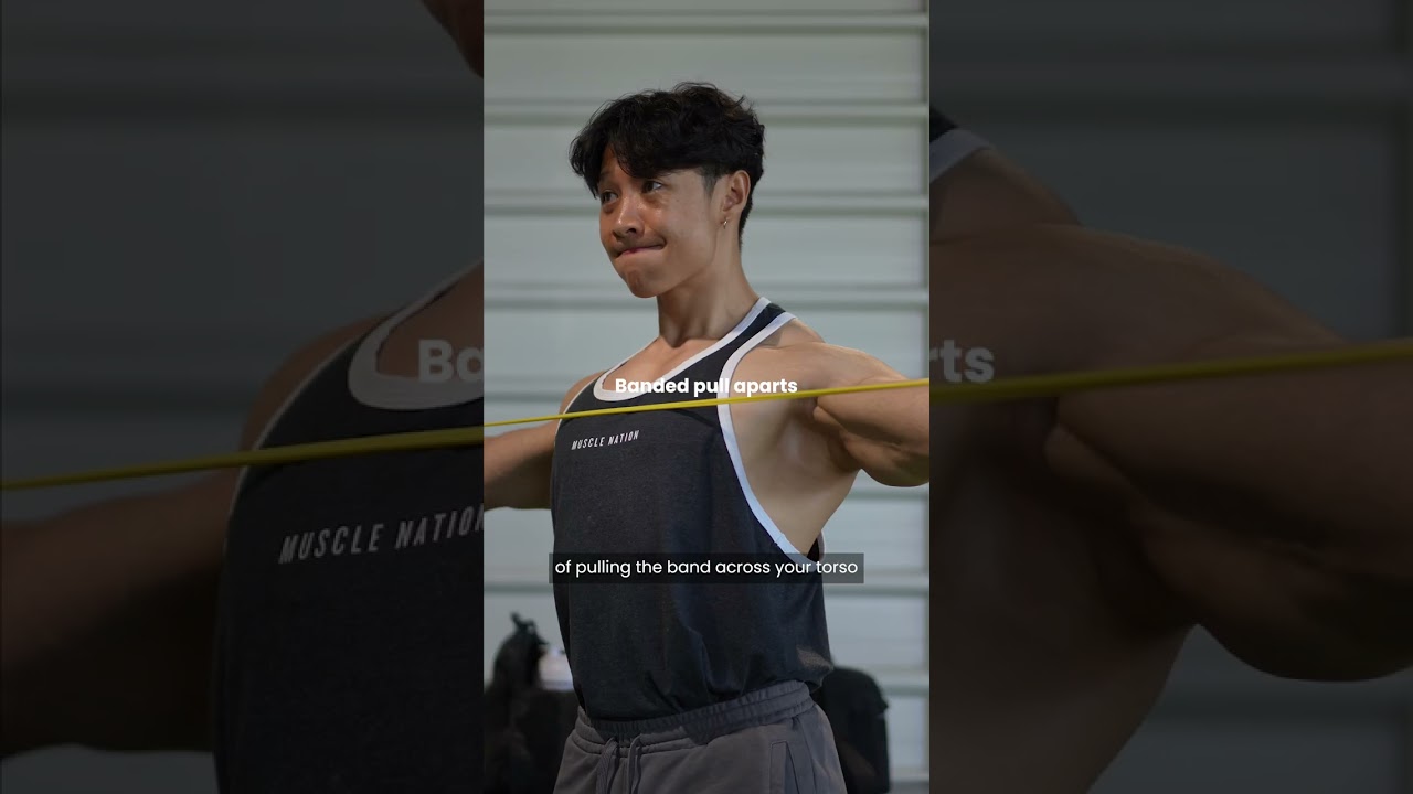 Quick & easy upper body warm up (resistant bands)