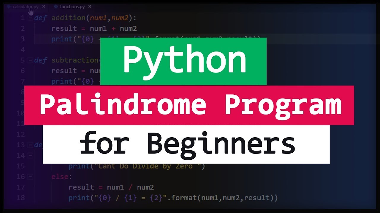 Python Palindrome Checker π§©