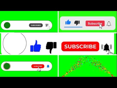 Subscribe Button Green Screen Part VI π₯