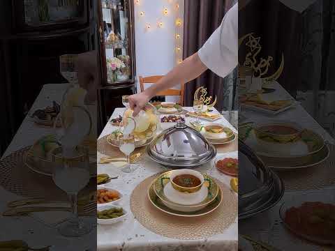 طاولة رمضانية بسيطة 😍 #وصفات_رمضان_2023 #وصفات_رمضان #رمضان_يجمعنا #رمضان #رمضان_2023
