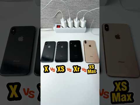 iPhone X vs XS vs XR vs Xs Max Power On Boot Speed Test Best Comparison 2025