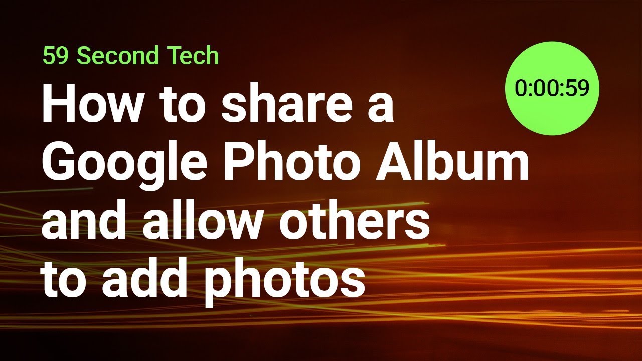 How to share a Google Photo Album and allow others to add photos