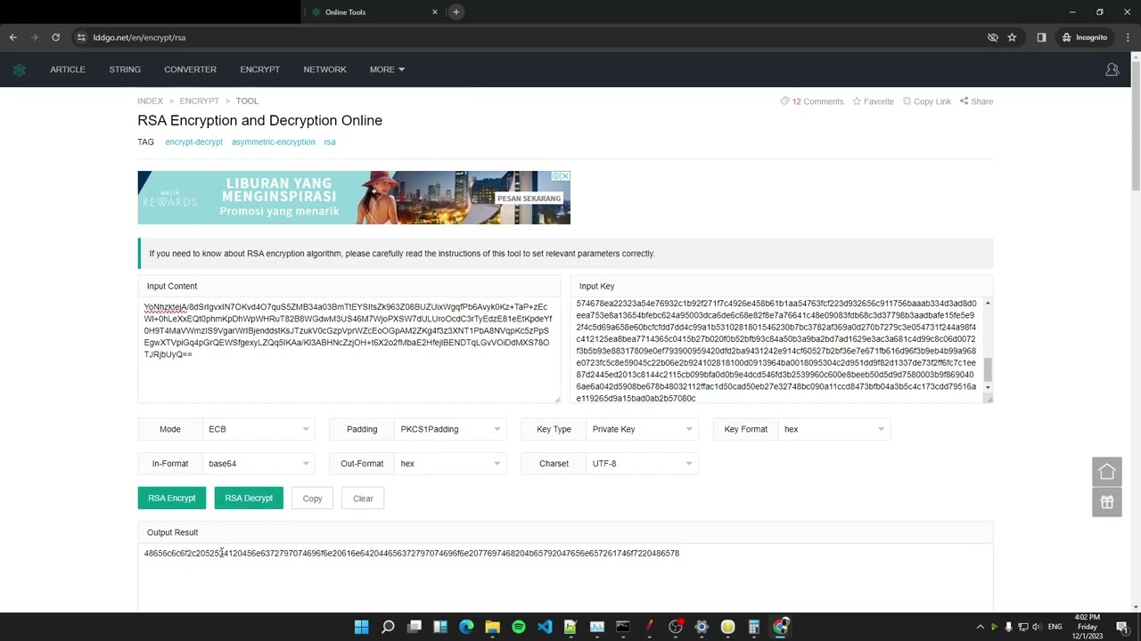 028. Master RSA Encryption: Step-by-Step Guide with Key Generation & Hex Conversion π