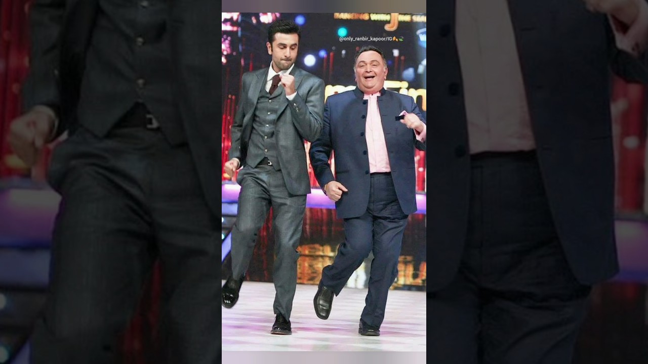 Rishi Kapoor with Son Ranveer Kapoor 🌟