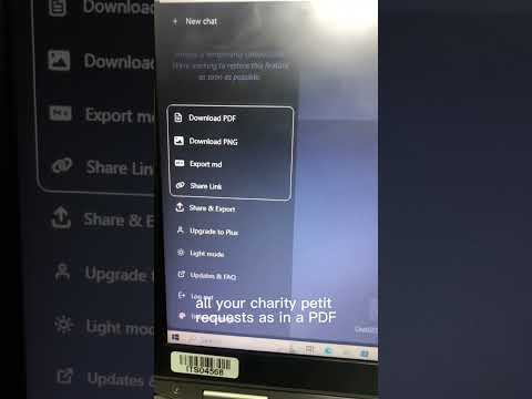 Download all ChatGPT request as PDF and other formats. #chatgpt #ai #gpt4