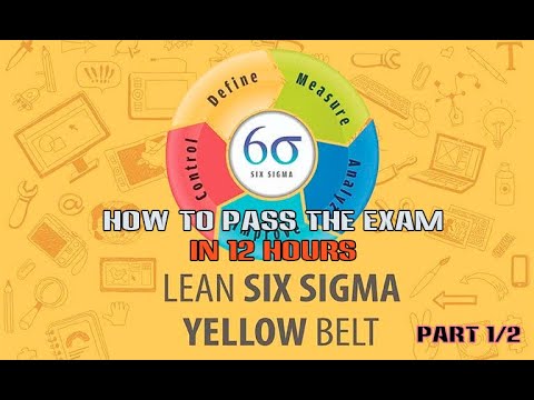 Pass Lean Six Sigma Yellow Belt in 12 Hours (Part 1/2)