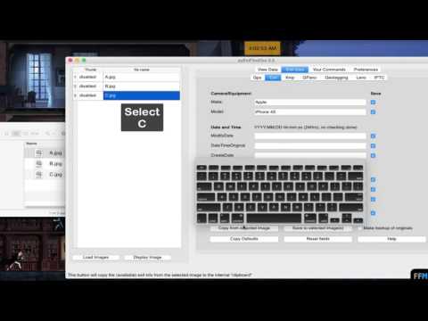 Copy EXIF data [Date&Time] to Other Files Free on Mac (2/2)