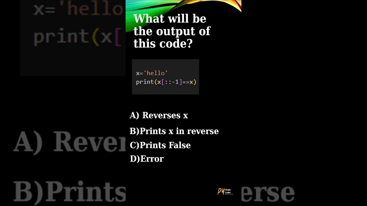 Check Palindrome in Python π