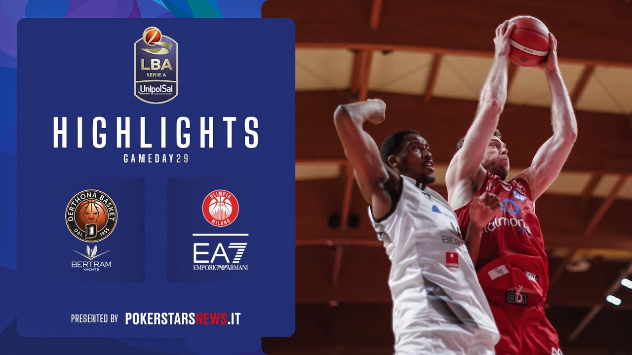 Highlights: Bertram Yachts Derthona Tortona vs EA7 Emporio Armani Milano - Serie A UnipolSai 2022/23 π