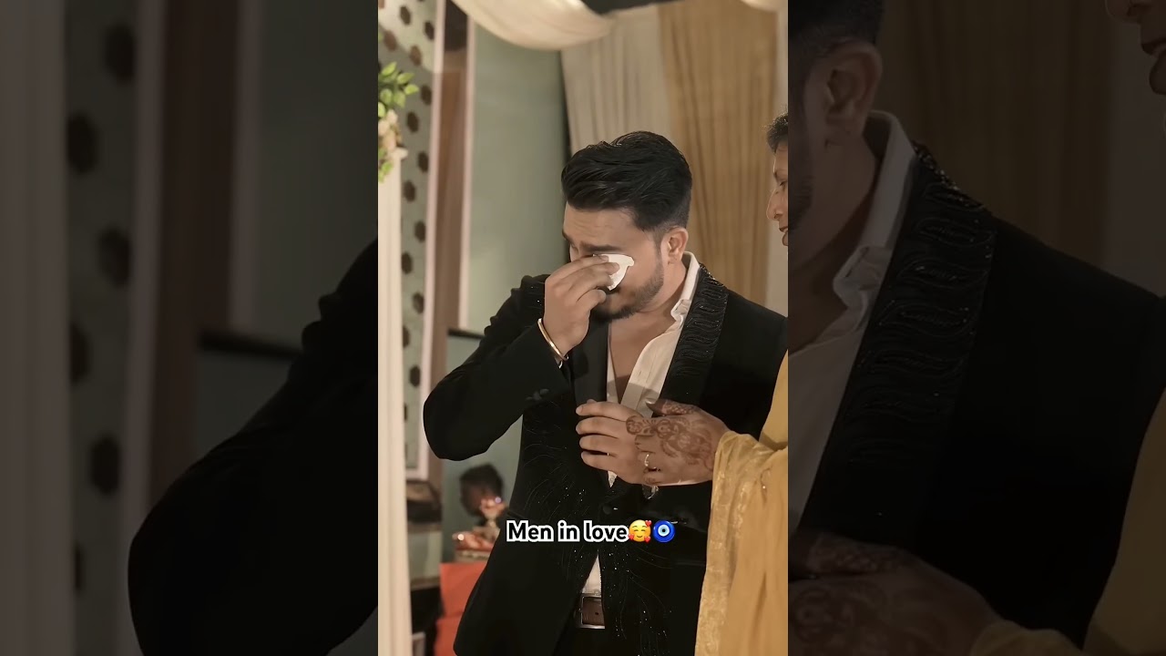 Emotional Wedding Moments: Men in Love and Tears of Joy 💍❤️