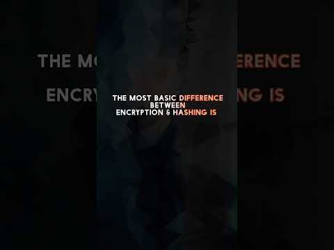 most basic difference in encryption and hashing #techtrails #hashing #encryption #technology