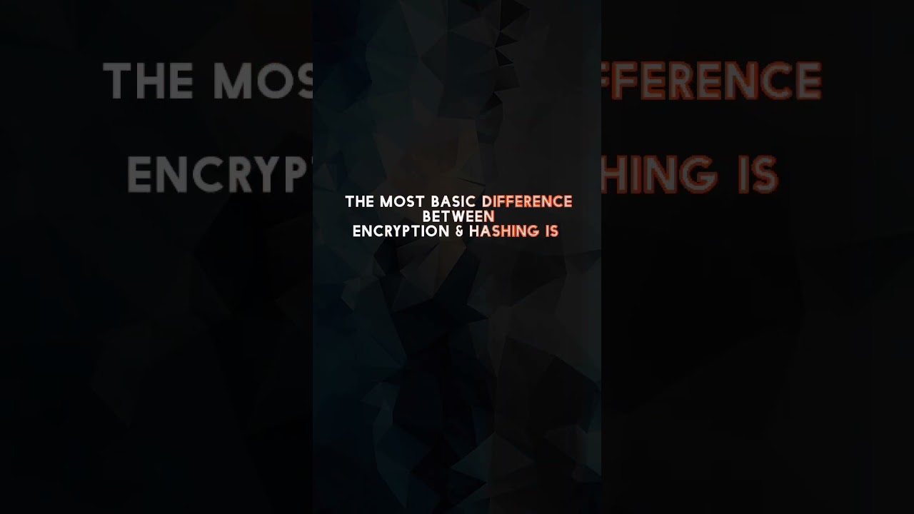 Encryption vs. Hashing: The Key Difference Explained 🔐