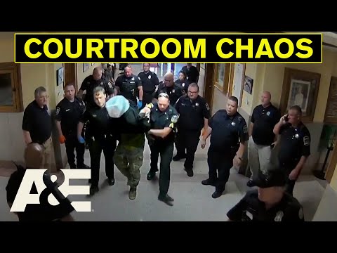 Daring Escapes, Explosive Brawls & MORE - Top 9 Courtroom Chaos Moments | Court Cam | A&E