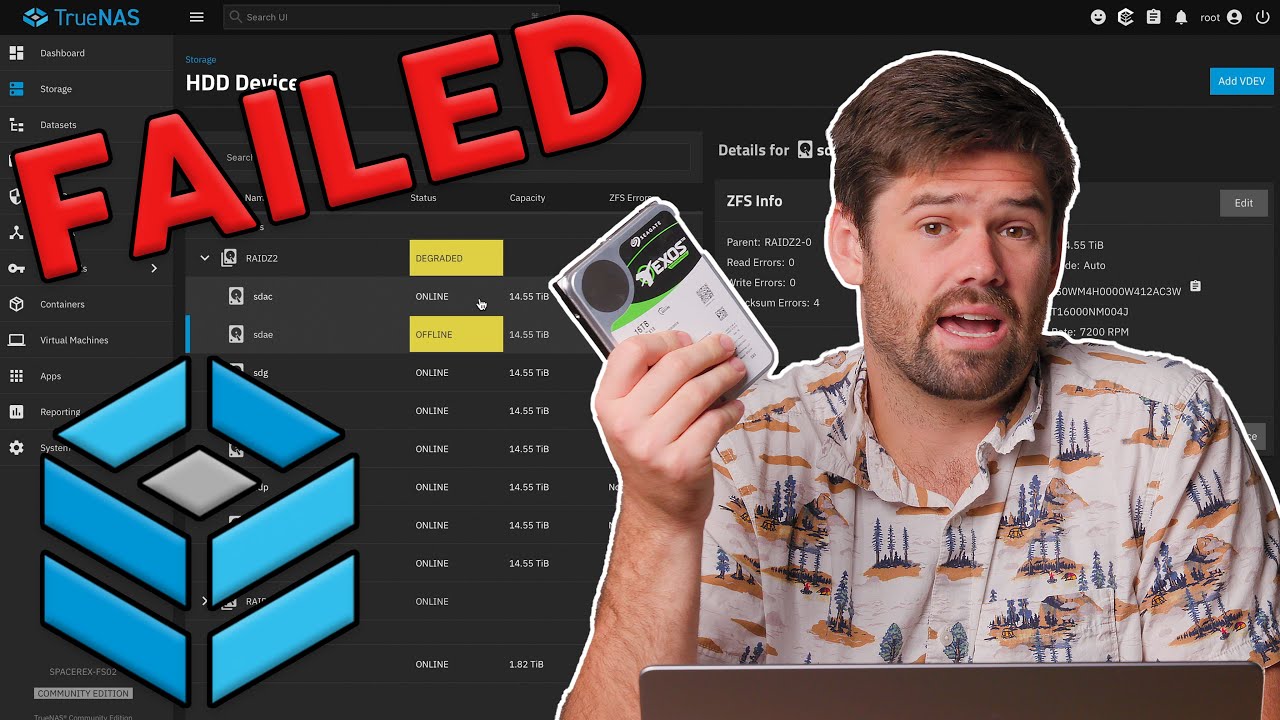 Replacing a Failing Drive on TrueNAS SCALE 🛠️