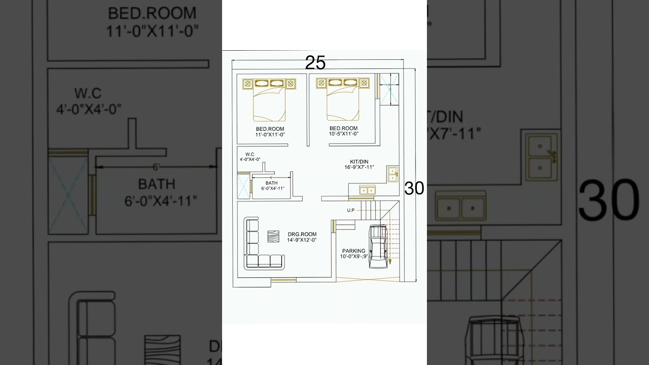 25x30 house plan #housedesign #homeplan #architecture #shorts