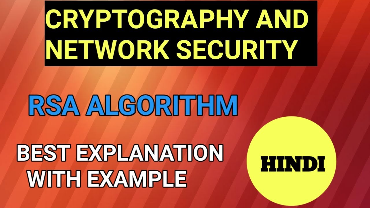 RSA Algorithm in Cryptography & Network Security Explained with Example in Hindi 🔐
