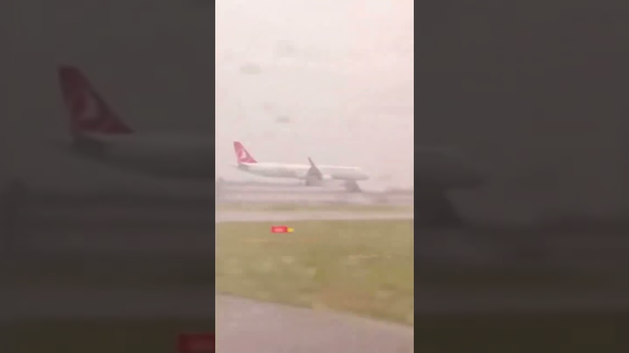 THY Airbus 321 Pas Geçti, Pistin Sonunda Güvenlik Kontrolü