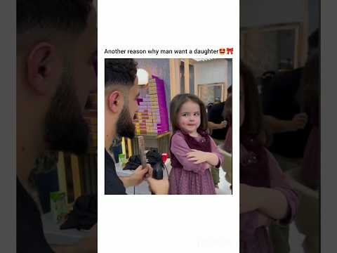Reason why man want daughter 🤩 #cutebaby #ytshorts #funny #shorts #trending #shortsfeed #viralshorts
