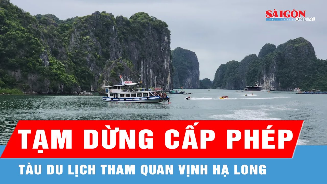 Quảng Ninh Tạm Dừng Phép Tàu Du Lịch Tham Quan Vịnh Hạ Long 🛥️
