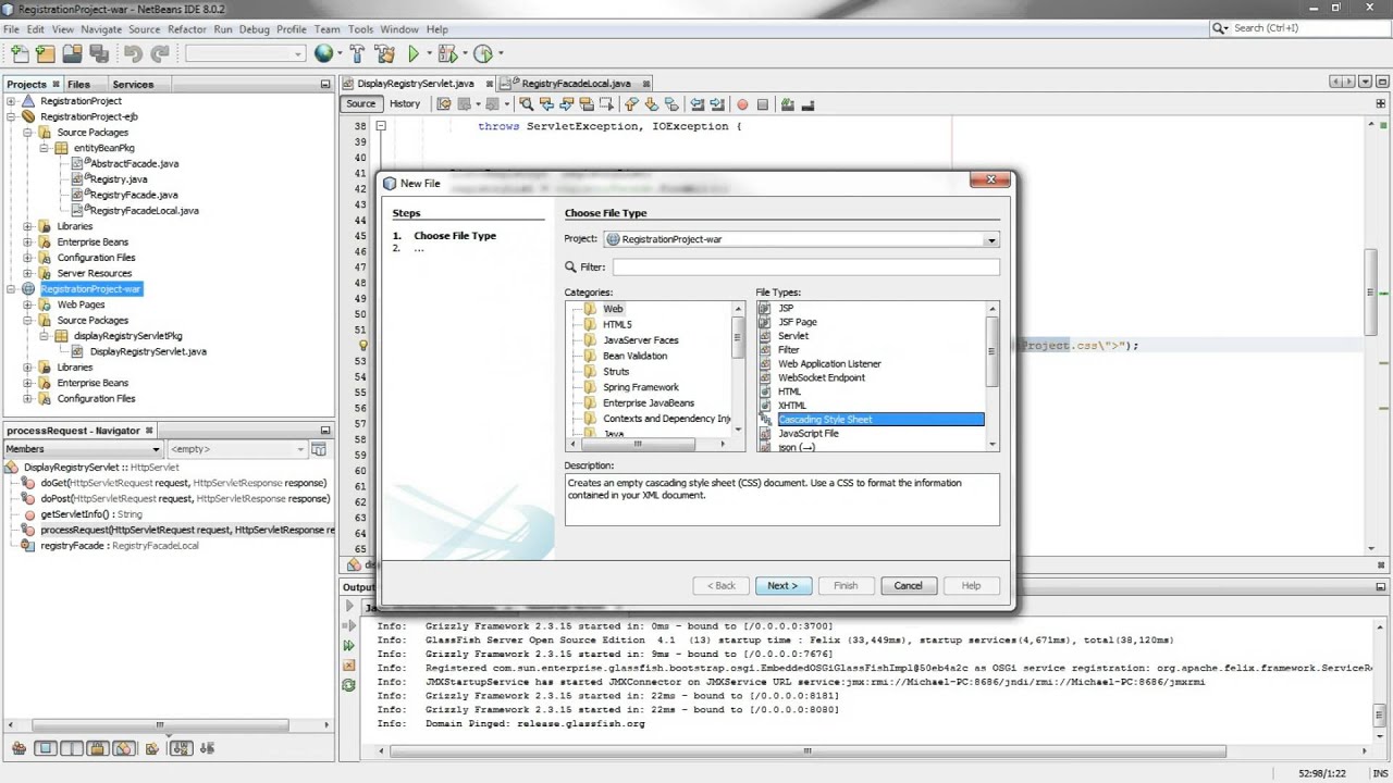 J2EE Registration Project (04) β Display Database Page
