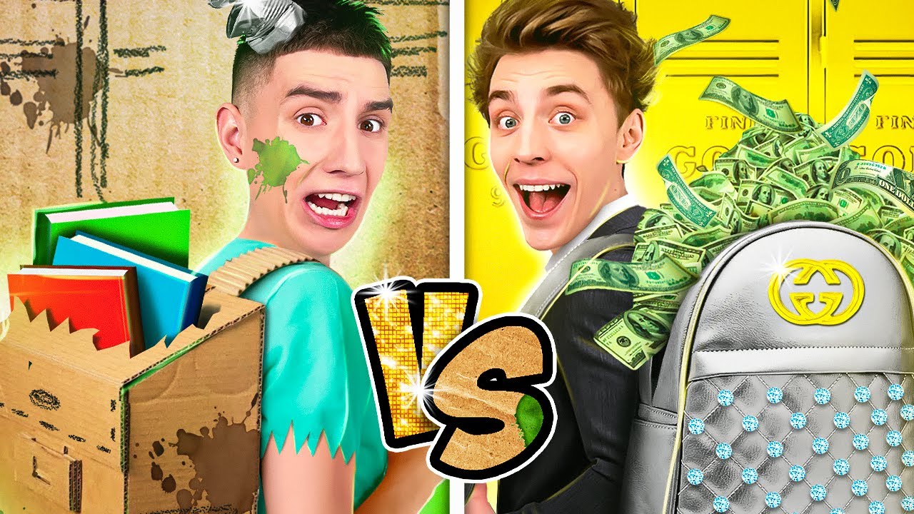 Ультра Богатый vs Ультра Бедный Школьник: Реальная жизнь на разных уровнях 💸