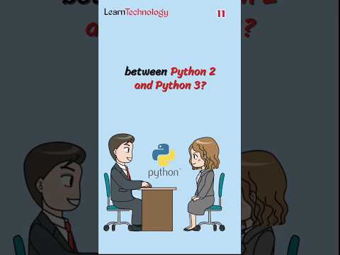 Difference between python 2 and python 3? #11 #python #interview