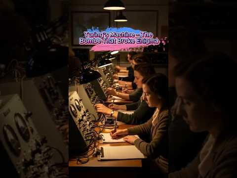 AlanâŻTuringâŻandâŻtheâŻBombe:âŻTheâŻMachineâŻThatâŻBrokeâŻEnigmaâŻ|âŻWWIIâŻ&âŻTheâŻBirthâŻofâŻComputing #shorts