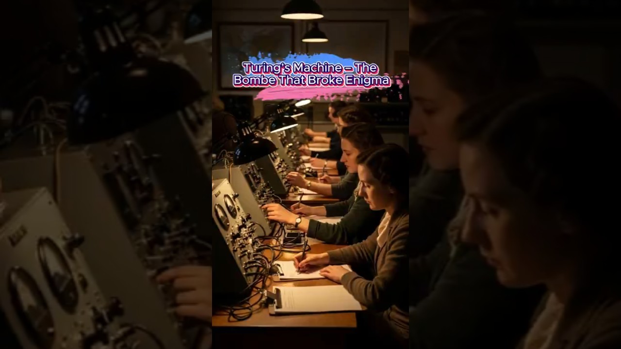 Alan Turing & the Bombe: How a Secret Machine Cracked Enigma 🕵️‍♂️