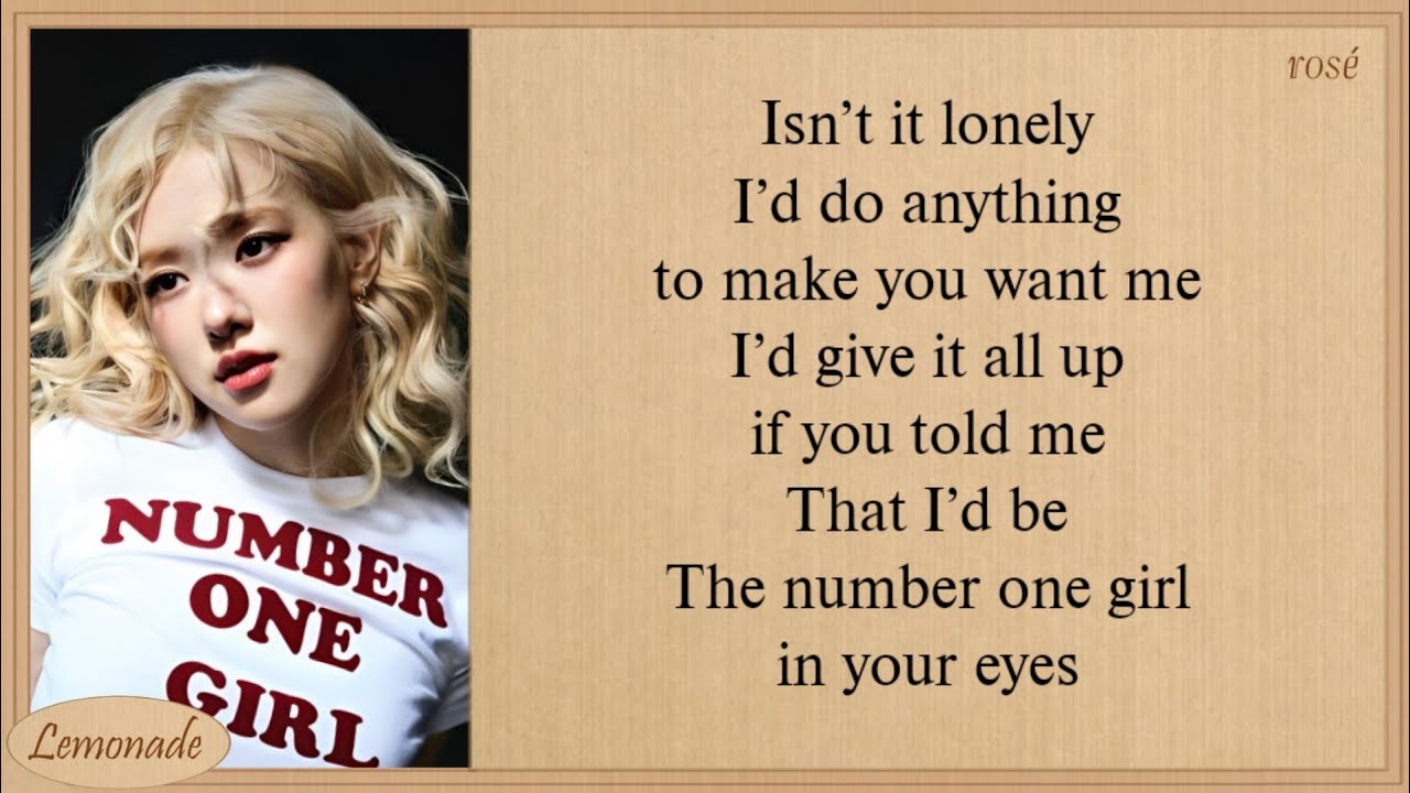 ROSÉ's 'Number One Girl' Lyrics 🎶