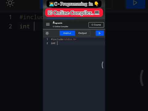 #cprogramming #coding in ONLINE "C" COMPILER👨💻
